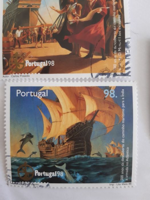 4 selos de coleção 1998