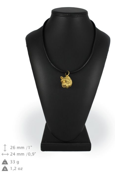 West Highland White Terrier naszyjnik pozłocony Art-Dog