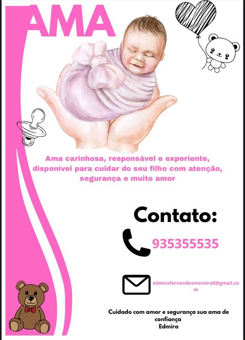 Ama de confiança – carinho e responsabilidade