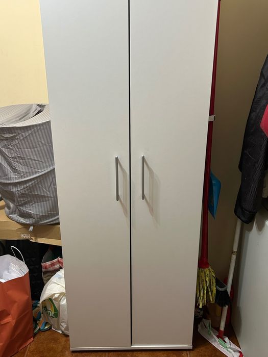 Armário branco para arrumações (roupa ou outros) 60 cm largura x 183 cm de altura