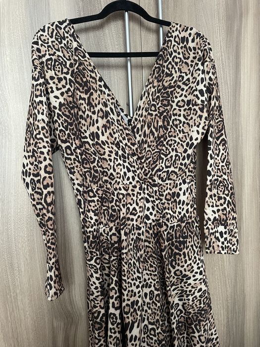 Sukienka MIDI rozm. 8 ASOS pantera