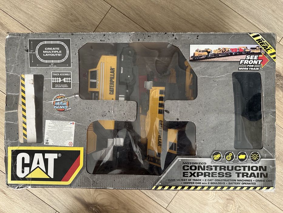 Дитяча залізниця. Поїзд. Cat Construction express train