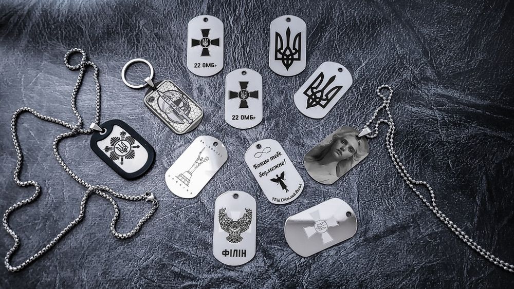 Армейские жетоны натовского стандарта с лазерной гравировкой