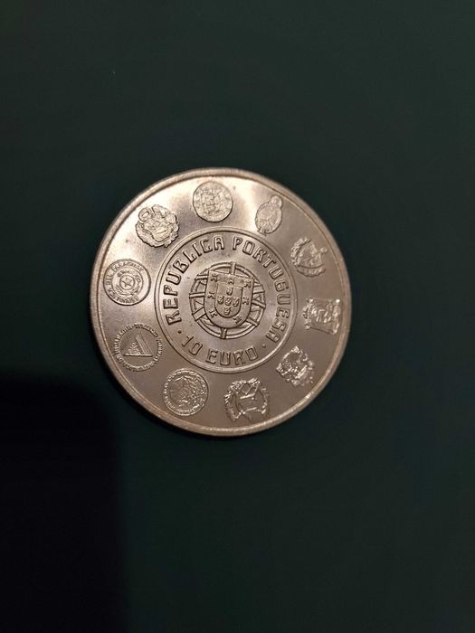 Moeda de 10 Euros em prata, alusiva a Náutica