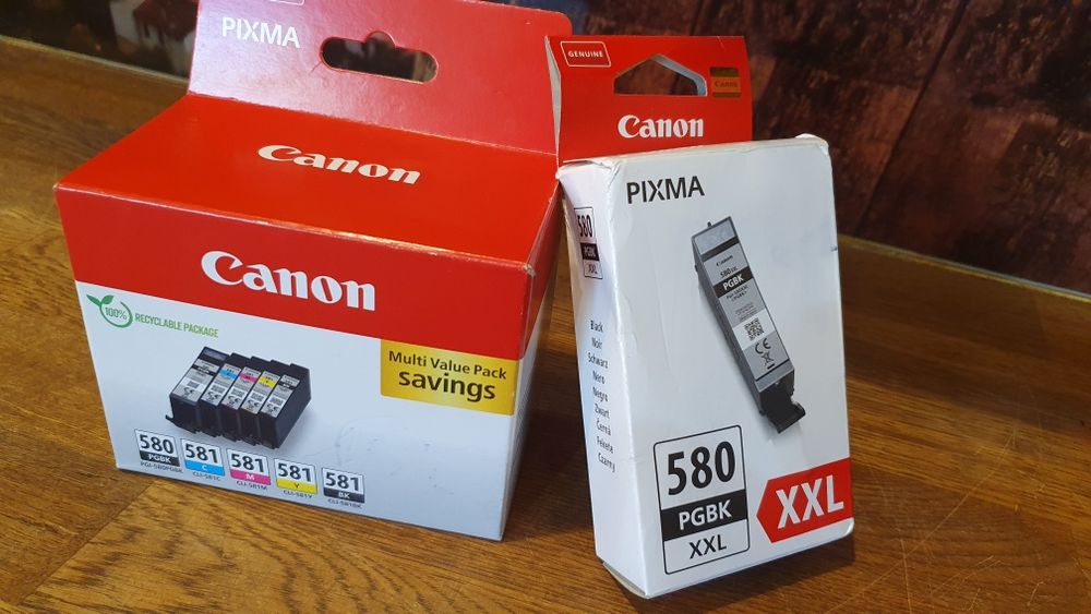Tusz canon 580 zestaw