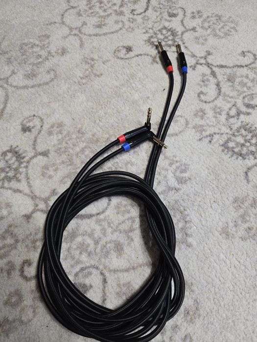Балансні кабелі TRS пара 1.8 метра і пара 3 метра