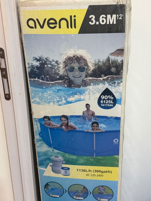 Piscina Avenli 3,60m x 76cm NOVA em caixa nunca aberta + Bomba