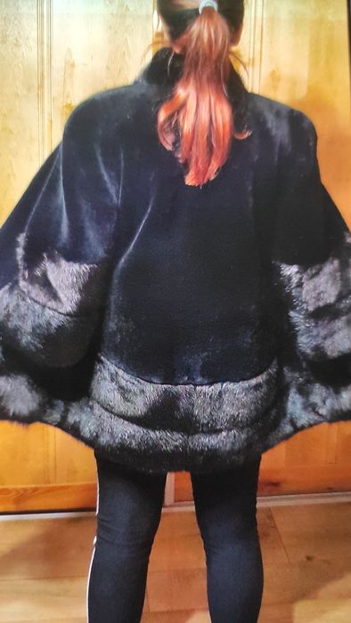 Futerko naturalne muflon norka czarne