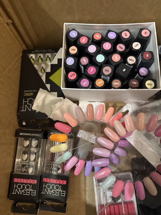 Zestaw ro paznokci hybrydowych frezarka lakiery