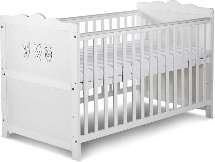 Łóżeczko Dziecięce Marsell 140X70 Białe Klupś +materac żelowy