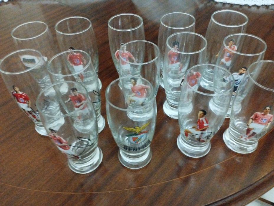 Coleção copos Benfica