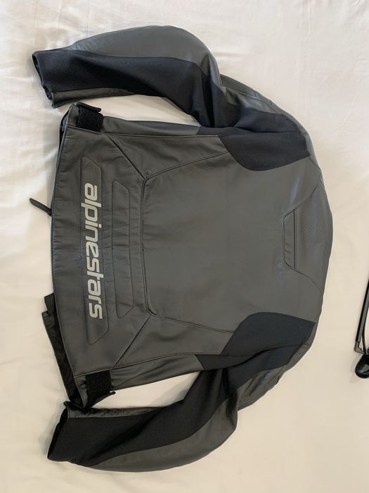 Casaco mota pele Alpinestars Faster V2, tamanho 50