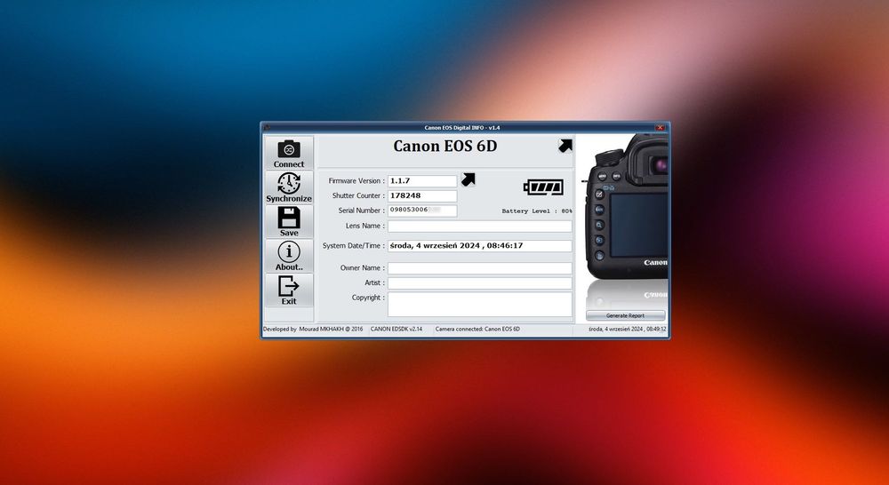 Canon 6D (Wi-Fi + GPS)