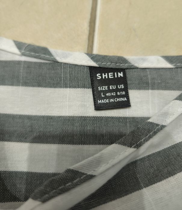 Vestido Riscas Novo Shein