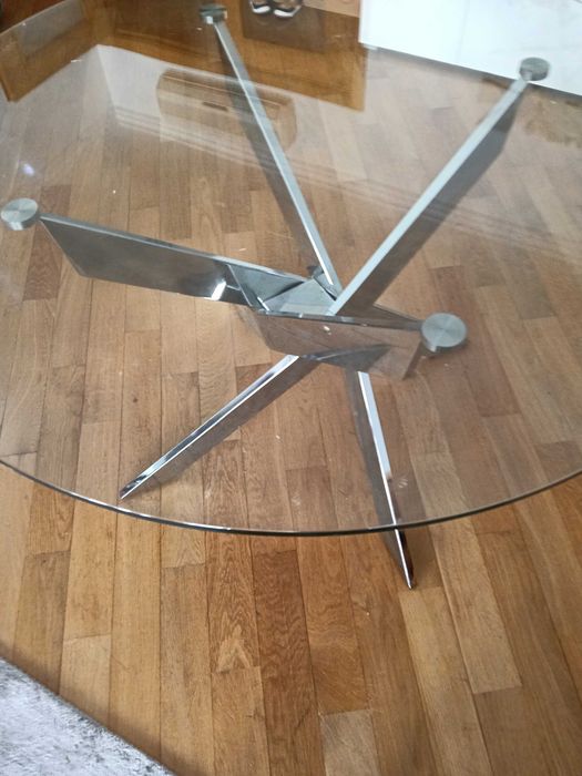 Mesa de vidro redonda
