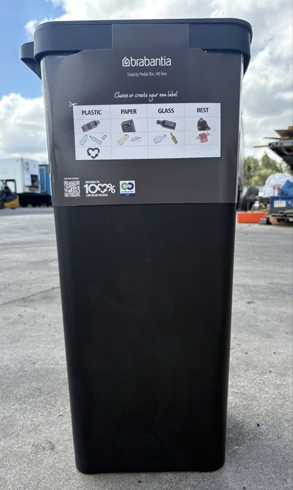 Caixote do lixo - Brabantia 40L - cor preta