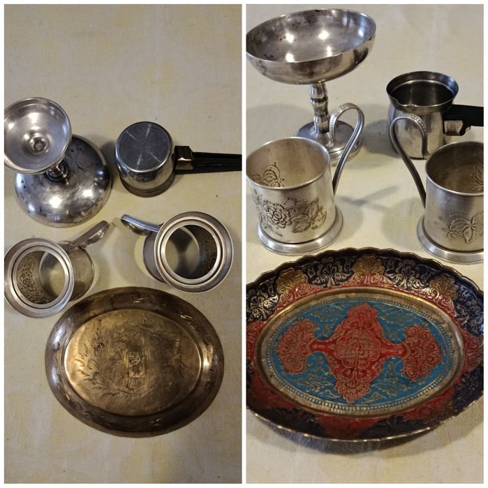 Джезва, соломка,  подстаканники, сервизы времен СССР