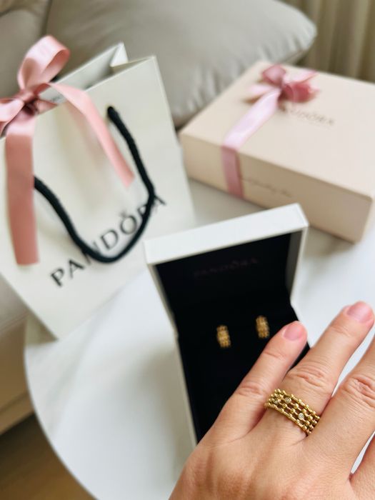 Pandora новий набір прикрас золото 585 діаманти