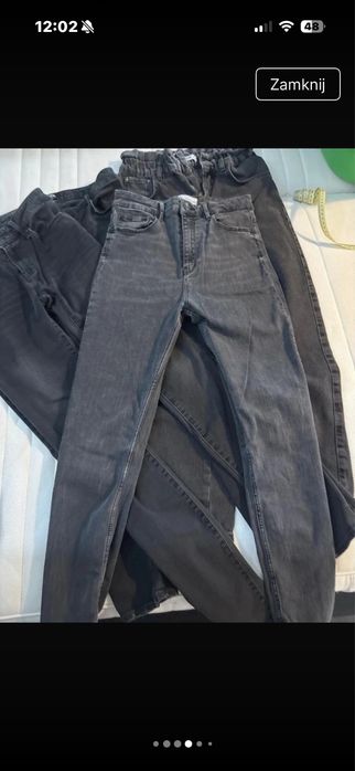5 x spodnie zara , marc jacobs i inne