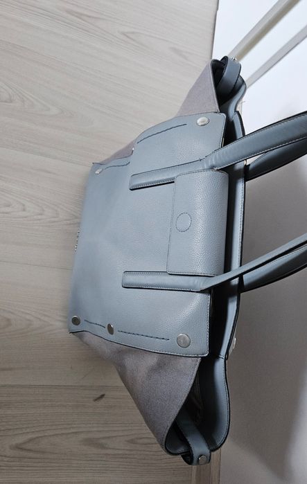 Torba ck torebka Calvin klein shoper szoper niebieska Szara szoperka