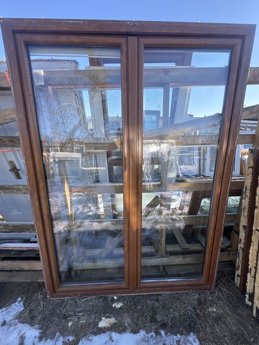 X okno tarasowe 166x226 zloty dab obustronny z roleta dzien noc braz