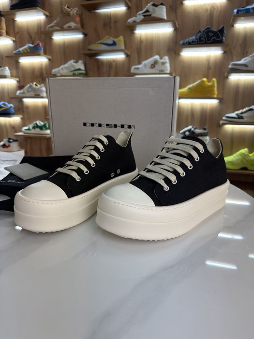 Снікерси Кросівки RICK OWENS Drksdw Ramones Black Beige