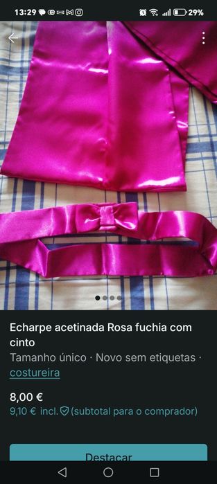 Echarpe e cinto de cerimónia