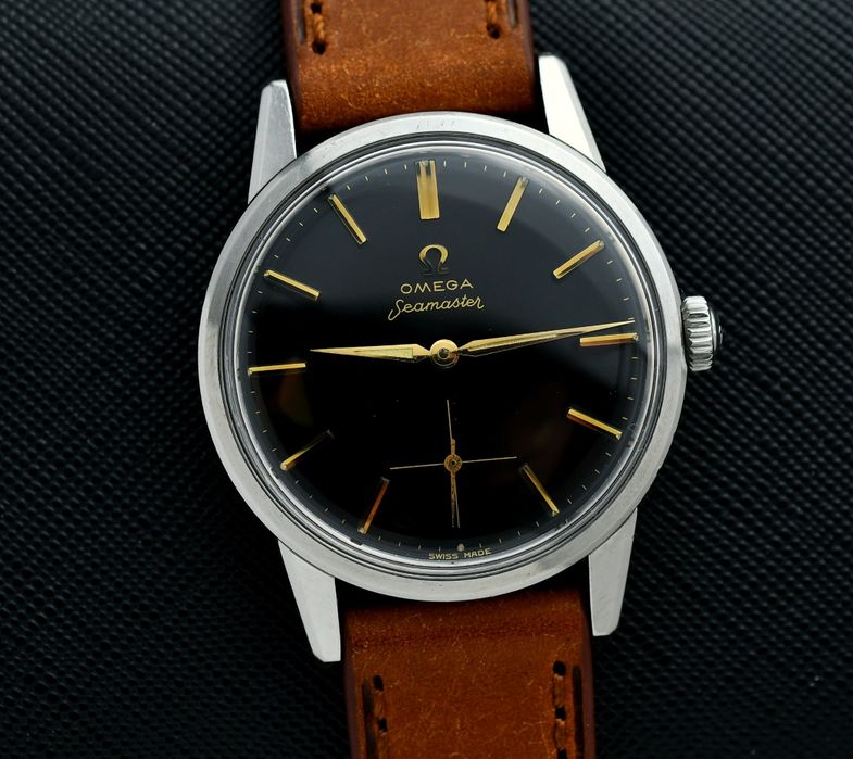 Zegarek OMEGA Seamaster - Vintage z 1960 - Czarna tarcza - Mechaniczny