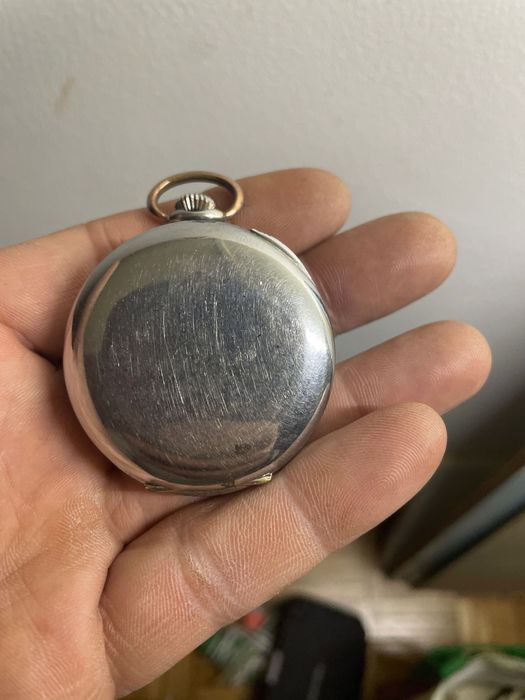 Relógio de bolso Longines antigo (c. 1913) – aço – para reparo