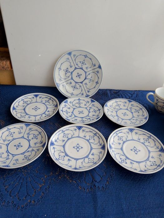 Zestaw porcelanowy wzór słomkowy