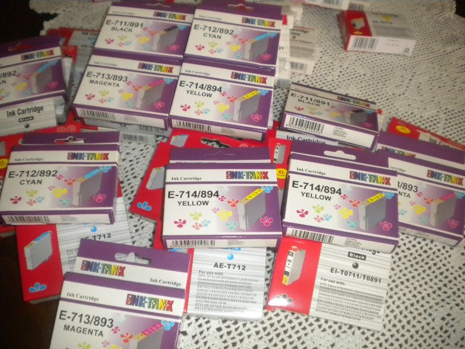 Vendo quatro tinteiros T0711,2,3,4 compatíveis para impressoras Epson