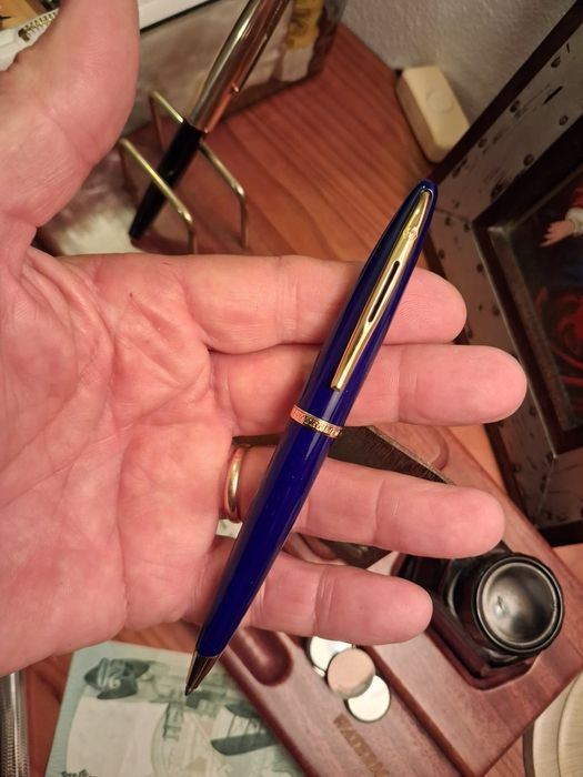 Waterman Carene esferográfica azul e ouro