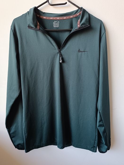 Nike Dri-FIT longsleeve treningowy zielony M/L – nowy bez metki