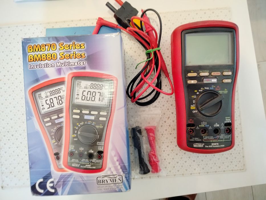Miernik Brymen BM878 z funkcją pomiaru rezzystancji izolacji (do1000V)