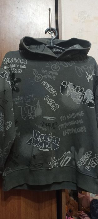 Худі з графіті Zara Світшот Zara Речі для хлопчика 11-12 років для дом