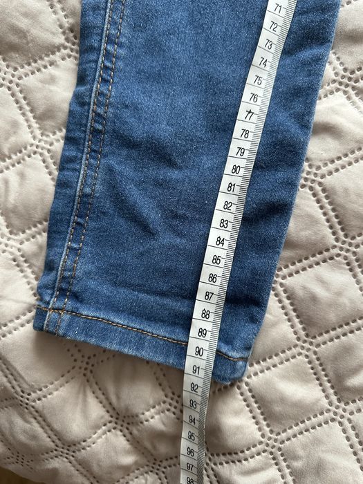 Jegginsy jeansowe spodnie na gumce 158