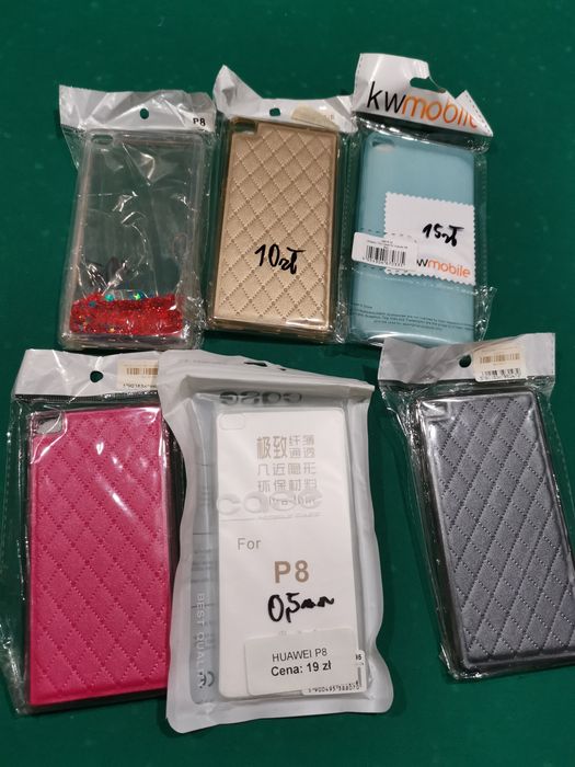 Komplet 6 sztuk etui plecki case nakładka do Huawei P8