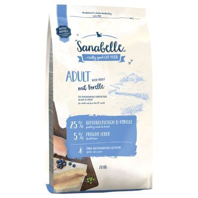 Karma dla kotów SANABELLE Adult, pstrąg 10 kg OKAZJA !!!