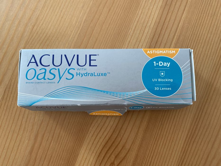 Soczewki jednodniowe toryczne Acuvue oasys