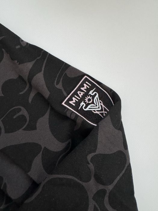 Худі bape inter miami в чорному та білому кольорах
