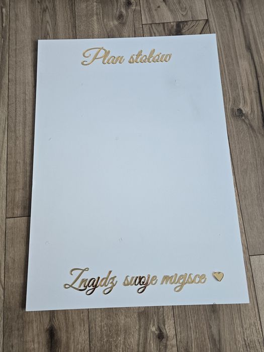Tablica Powitalna Plan Stołów Ślub Wesele