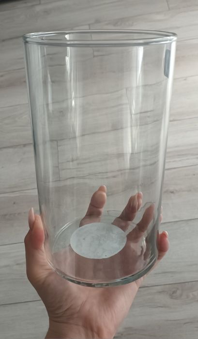 Szklane tuby wazony wys. 20 cm