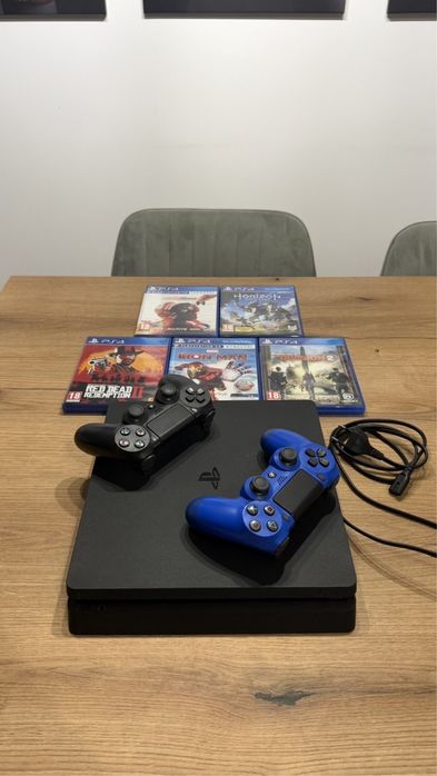 Playstation 4 slim 2 pady 5gier Okablowanie
