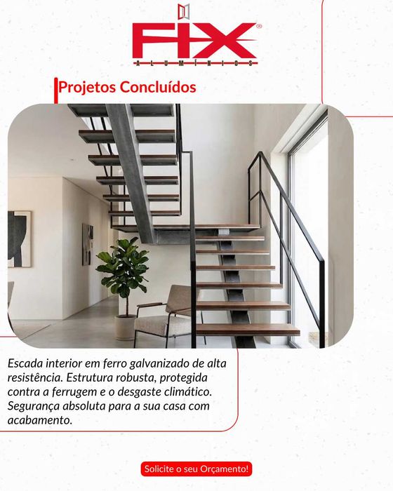 Caixilharia, Estruturas em Ferro e Vidraria – FIX Alumínios