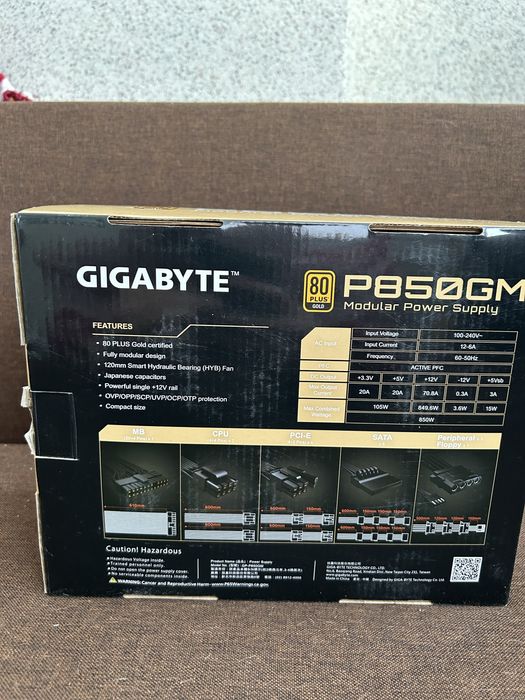Блок живленя Gigabyte p850gm 850w