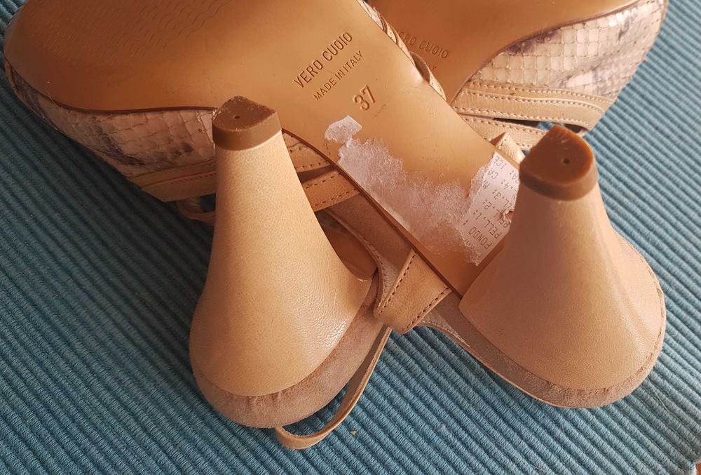 CHERRY Boutique, wloskie buty, skora, r. 37 (24 cm), JAK NOWE