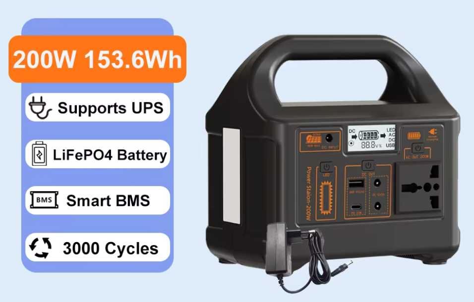Stacja zasilania 200W Gaiaray 48000 mAh + regulator 18v