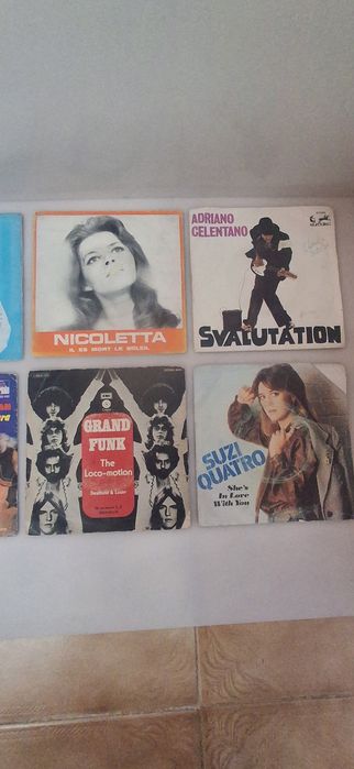 Conjunto de 8 Discos Single Vinil