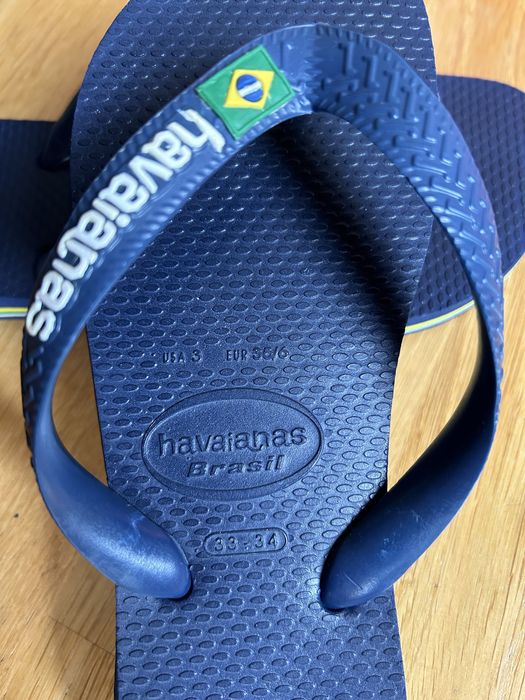 Havaianas azuis Brasil Logo