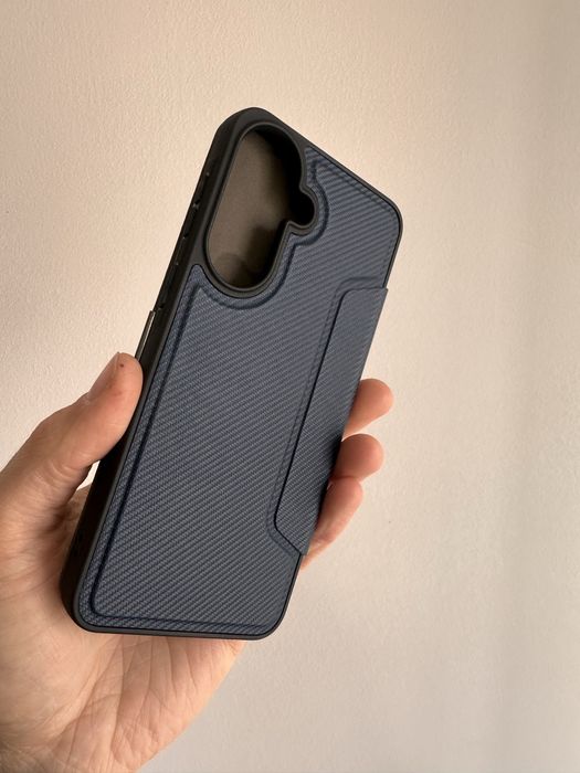 Etui z klapką zamykane granatowe do SAMSUNG GALAXY A57